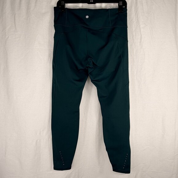 Athleta Women's High Rise Rainier Cold Weather Legging | Jade Green | Large - Picture 4 of 7